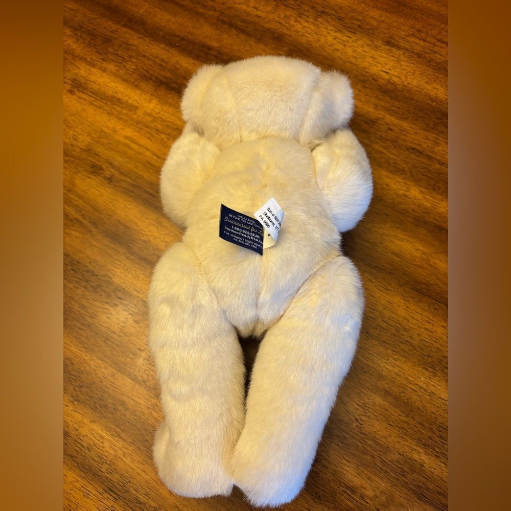 Adorable Cream Vermont Teddy Bear Plush Toy NWOT - Picture 5 of 7